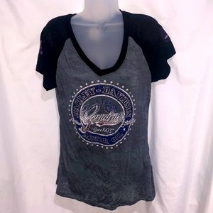 Harley Davidson Rhinestone Accented Tee